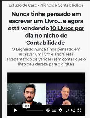 Estudo de caso Leonardo — nicho de contabilidade