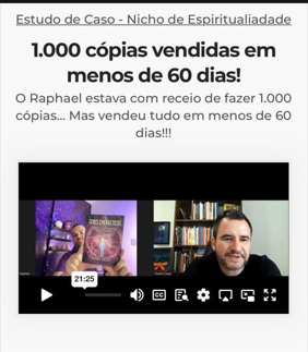 Estudo de caso Raphael — nicho de espiritualidade